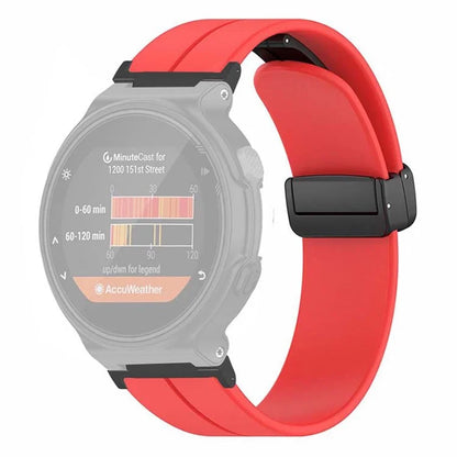 For Garmin Forerunner 220 / 230 / 235 / 735XT / 620 / 630 Watch Strap Magnetic Buckle Silicone Strap
