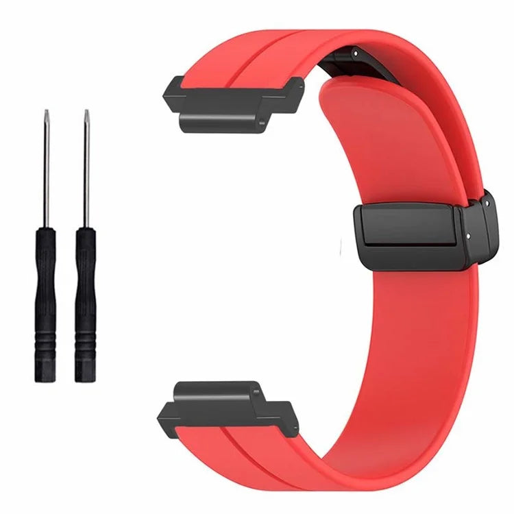 For Garmin Forerunner 220 / 230 / 235 / 735XT / 620 / 630 Watch Strap Magnetic Buckle Silicone Strap