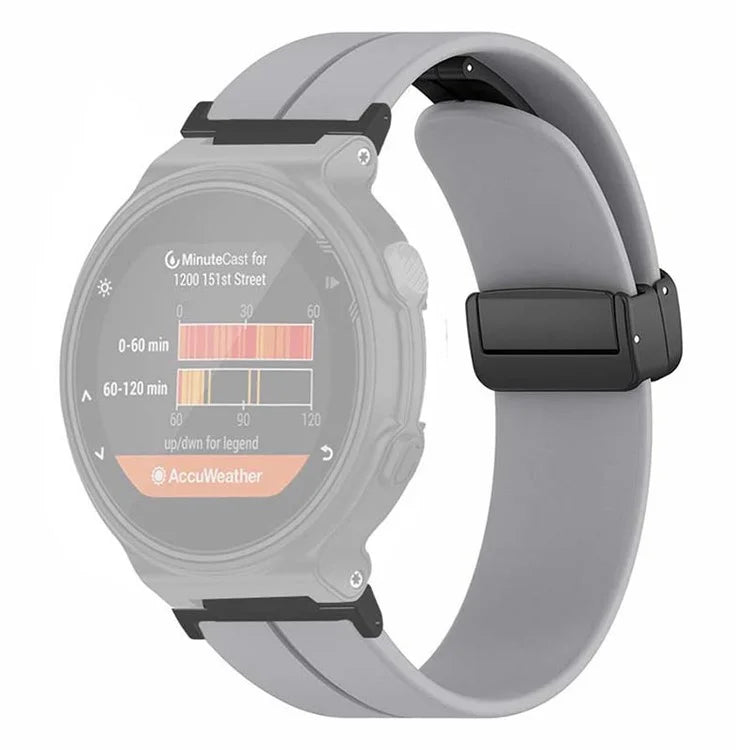 For Garmin Forerunner 220 / 230 / 235 / 735XT / 620 / 630 Watch Strap Magnetic Buckle Silicone Strap