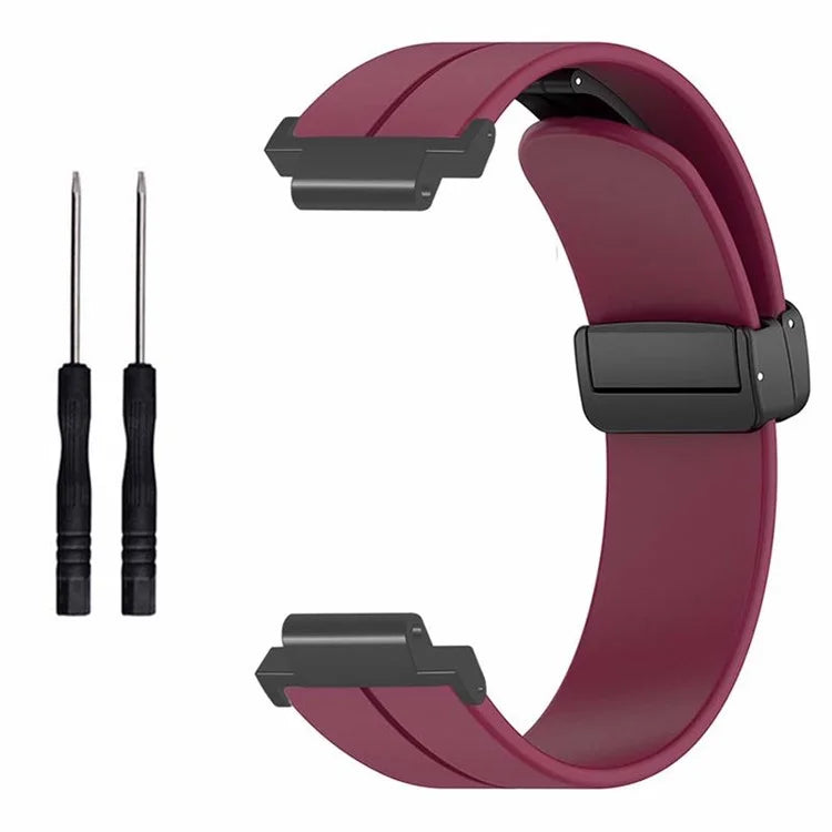 For Garmin Forerunner 220 / 230 / 235 / 735XT / 620 / 630 Watch Strap Magnetic Buckle Silicone Strap