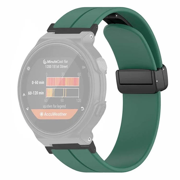 For Garmin Forerunner 220 / 230 / 235 / 735XT / 620 / 630 Watch Strap Magnetic Buckle Silicone Strap