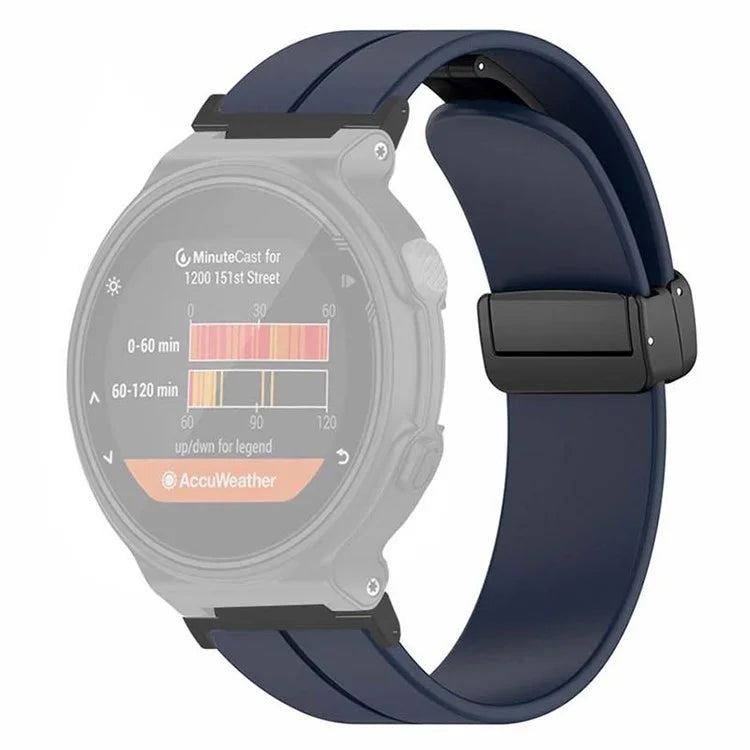 For Garmin Forerunner 220 / 230 / 235 / 735XT / 620 / 630 Watch Strap Magnetic Buckle Silicone Strap