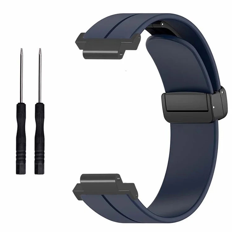 For Garmin Forerunner 220 / 230 / 235 / 735XT / 620 / 630 Watch Strap Magnetic Buckle Silicone Strap