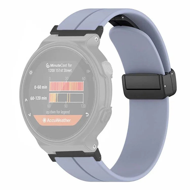 For Garmin Forerunner 220 / 230 / 235 / 735XT / 620 / 630 Watch Strap Magnetic Buckle Silicone Strap