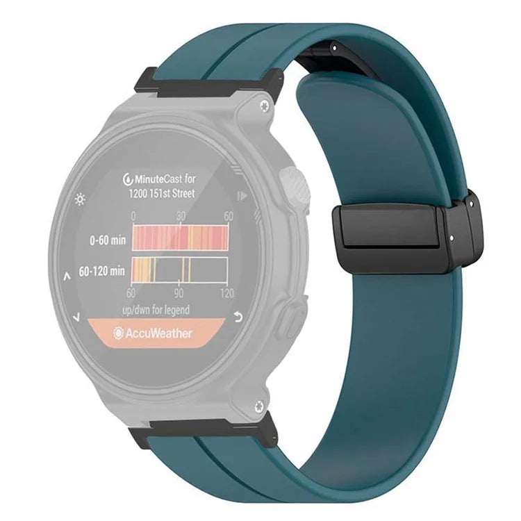 For Garmin Forerunner 220 / 230 / 235 / 735XT / 620 / 630 Watch Strap Magnetic Buckle Silicone Strap
