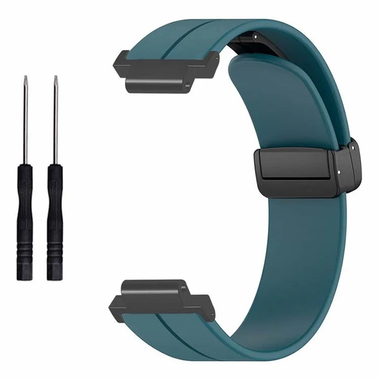 For Garmin Forerunner 220 / 230 / 235 / 735XT / 620 / 630 Watch Strap Magnetic Buckle Silicone Strap