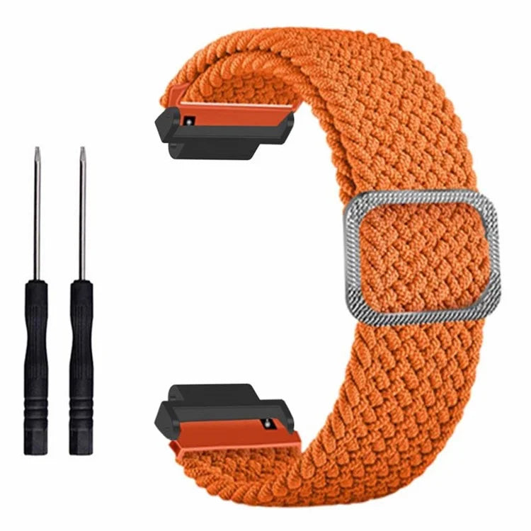 For Garmin Forerunner 220 / 230 / 235 / 735XT / 620 / 630 Watch Strap Stretchy Braided Nylon Band