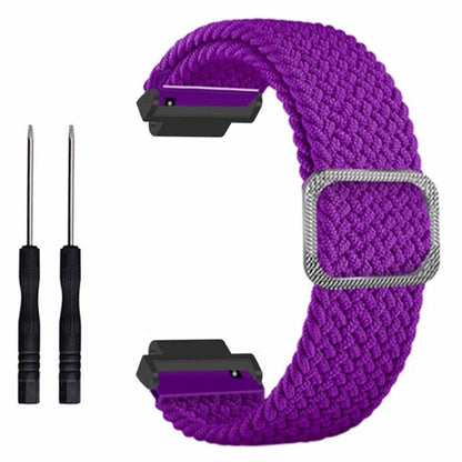 For Garmin Forerunner 220 / 230 / 235 / 735XT / 620 / 630 Watch Strap Stretchy Braided Nylon Band
