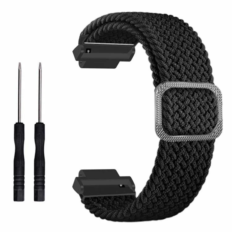 For Garmin Forerunner 220 / 230 / 235 / 735XT / 620 / 630 Watch Strap Stretchy Braided Nylon Band