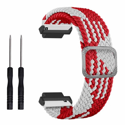 For Garmin Forerunner 220 / 230 / 235 / 735XT / 620 / 630 Watch Strap Stretchy Braided Nylon Band