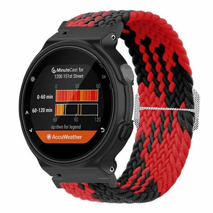 For Garmin Forerunner 220 / 230 / 235 / 735XT / 620 / 630 Watch Strap Stretchy Braided Nylon Band