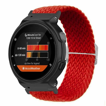 For Garmin Forerunner 220 / 230 / 235 / 735XT / 620 / 630 Watch Strap Stretchy Braided Nylon Band