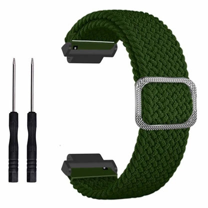 For Garmin Forerunner 220 / 230 / 235 / 735XT / 620 / 630 Watch Strap Stretchy Braided Nylon Band