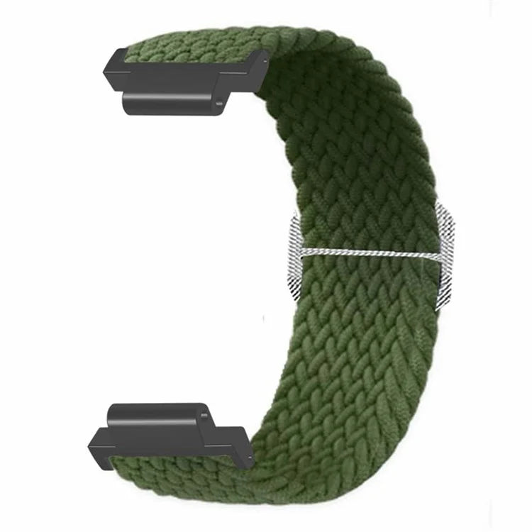 For Garmin Forerunner 220 / 230 / 235 / 735XT / 620 / 630 Watch Strap Stretchy Braided Nylon Band