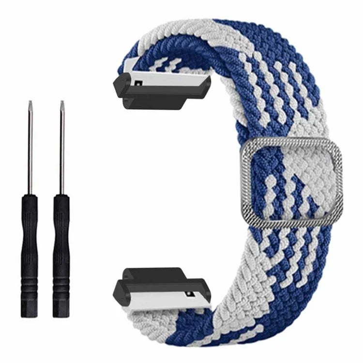 For Garmin Forerunner 220 / 230 / 235 / 735XT / 620 / 630 Watch Strap Stretchy Braided Nylon Band
