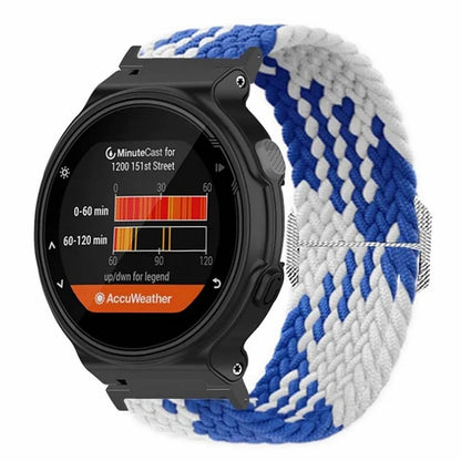 For Garmin Forerunner 220 / 230 / 235 / 735XT / 620 / 630 Watch Strap Stretchy Braided Nylon Band
