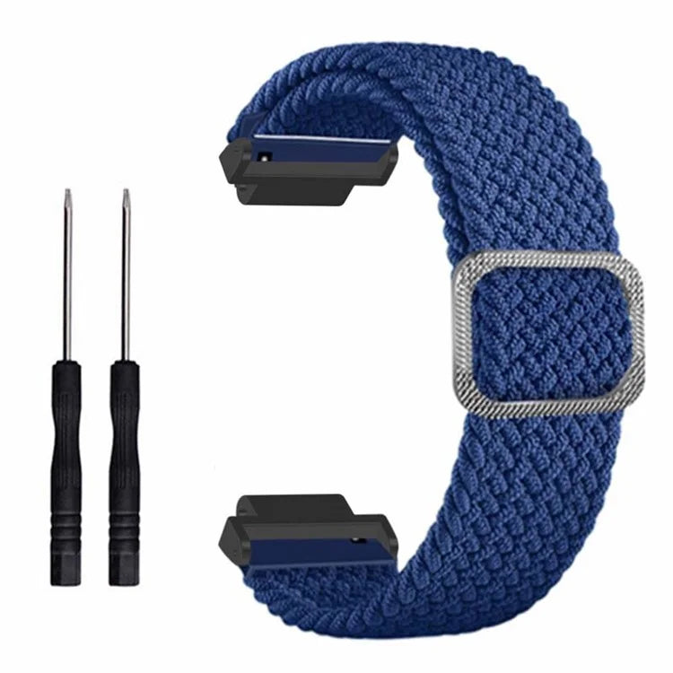 For Garmin Forerunner 220 / 230 / 235 / 735XT / 620 / 630 Watch Strap Stretchy Braided Nylon Band
