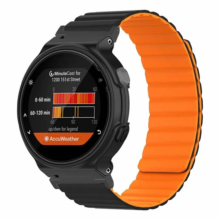 For Garmin Forerunner 220 / 230 / 235 / 735XT / 620 / 630 Silicone Strap Magnetic Smartwatch Bands