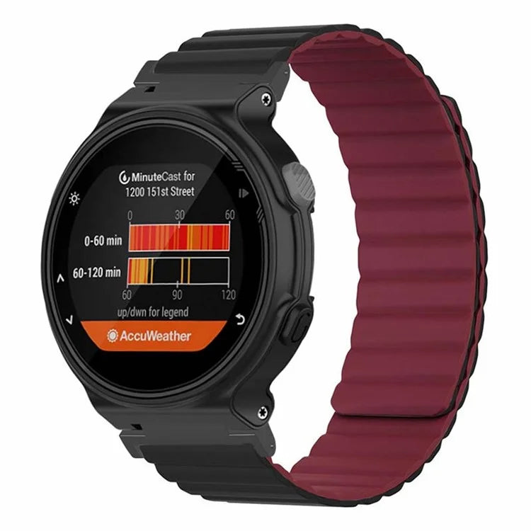 For Garmin Forerunner 220 / 230 / 235 / 735XT / 620 / 630 Silicone Strap Magnetic Smartwatch Bands