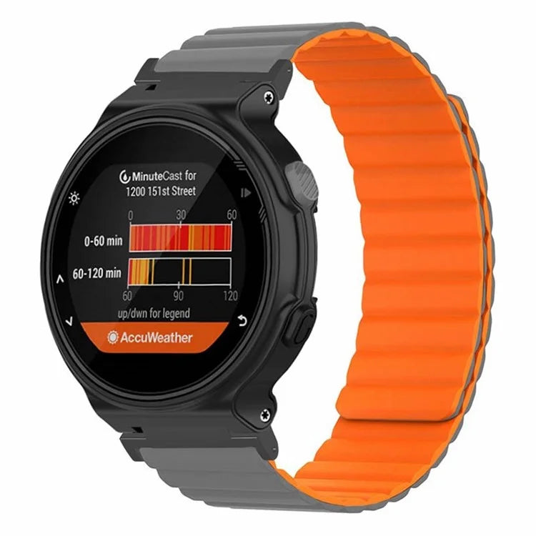 For Garmin Forerunner 220 / 230 / 235 / 735XT / 620 / 630 Silicone Strap Magnetic Smartwatch Bands