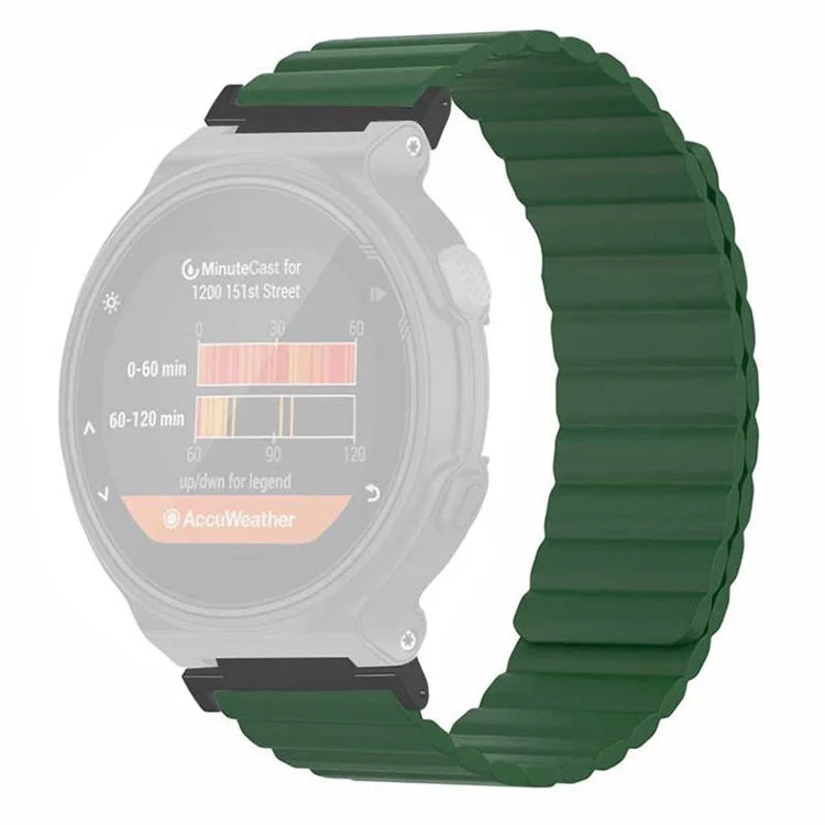 For Garmin Forerunner 220 / 230 / 235 / 735XT / 620 / 630 Silicone Strap Magnetic Smartwatch Bands