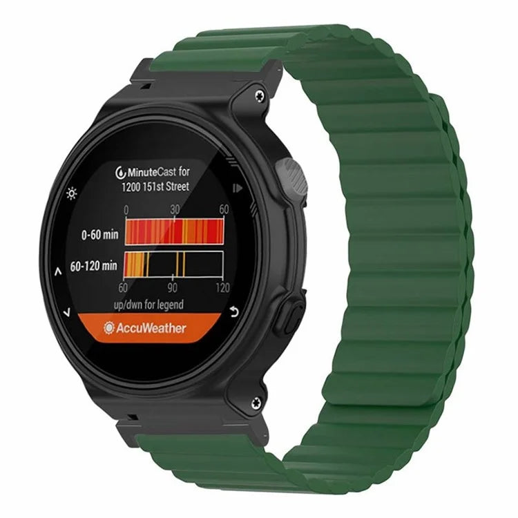 For Garmin Forerunner 220 / 230 / 235 / 735XT / 620 / 630 Silicone Strap Magnetic Smartwatch Bands