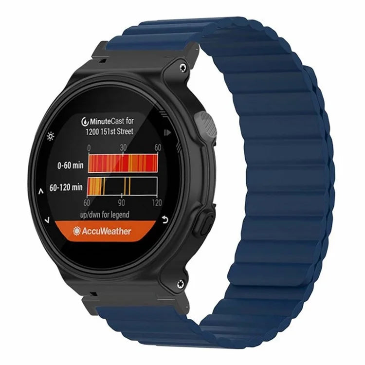 For Garmin Forerunner 220 / 230 / 235 / 735XT / 620 / 630 Silicone Strap Magnetic Smartwatch Bands