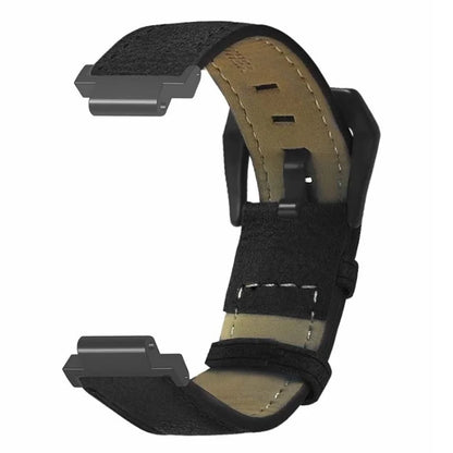 For Garmin Forerunner 220 / 230 / 235 / 735XT / 620 / 630 Watch Strap PU Leather Retro Texture Wristband Strap