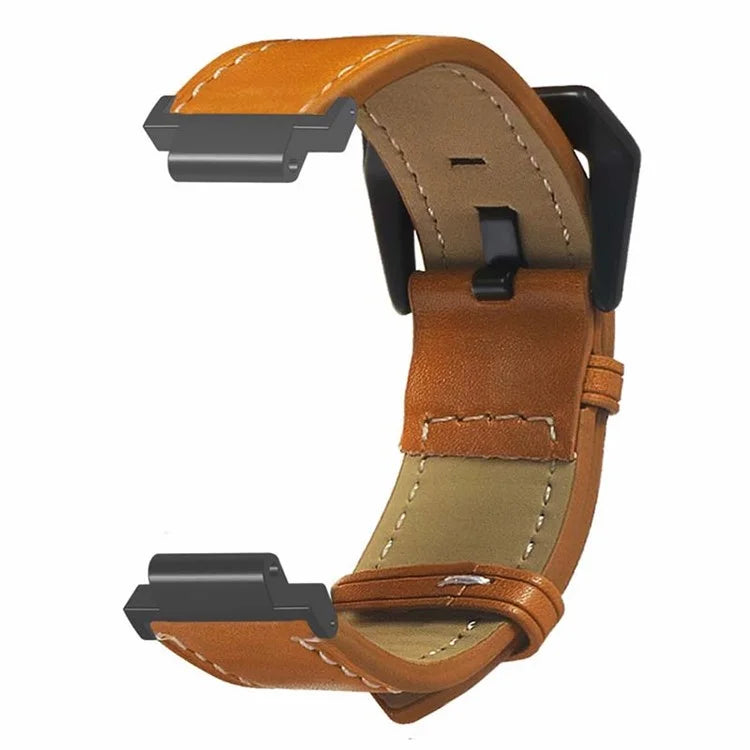 For Garmin Forerunner 220 / 230 / 235 / 735XT / 620 / 630 Watch Strap PU Leather Retro Texture Wristband Strap