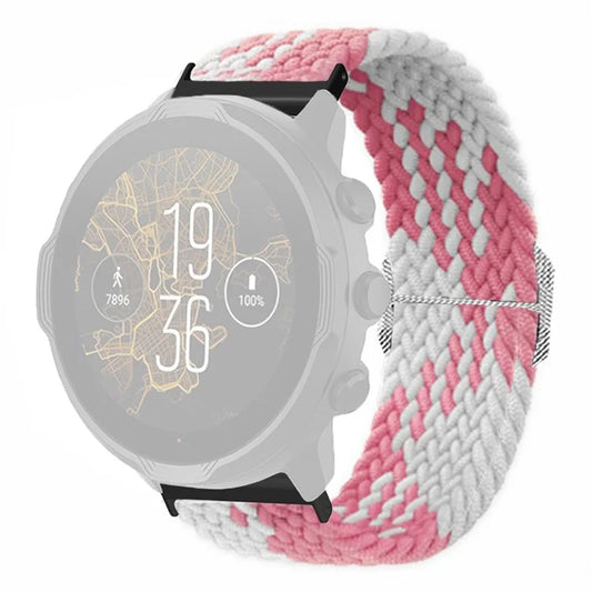 For Suunto Spartan Sport Wrist HR Baro / Suunto 7 Watch Strap 24mm Braided Nylon Band