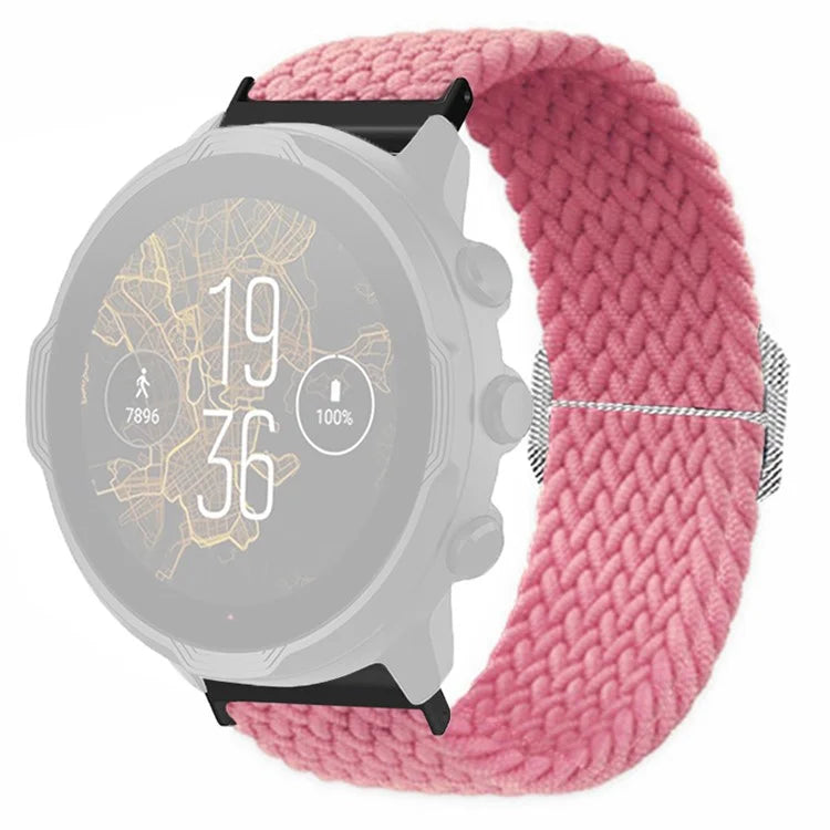 For Suunto Spartan Sport Wrist HR Baro / Suunto 7 Watch Strap 24mm Braided Nylon Band