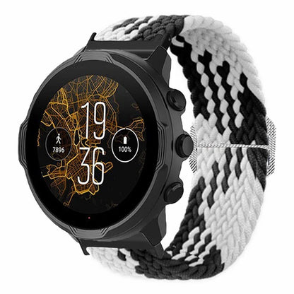 For Suunto Spartan Sport Wrist HR Baro / Suunto 7 Watch Strap 24mm Braided Nylon Band