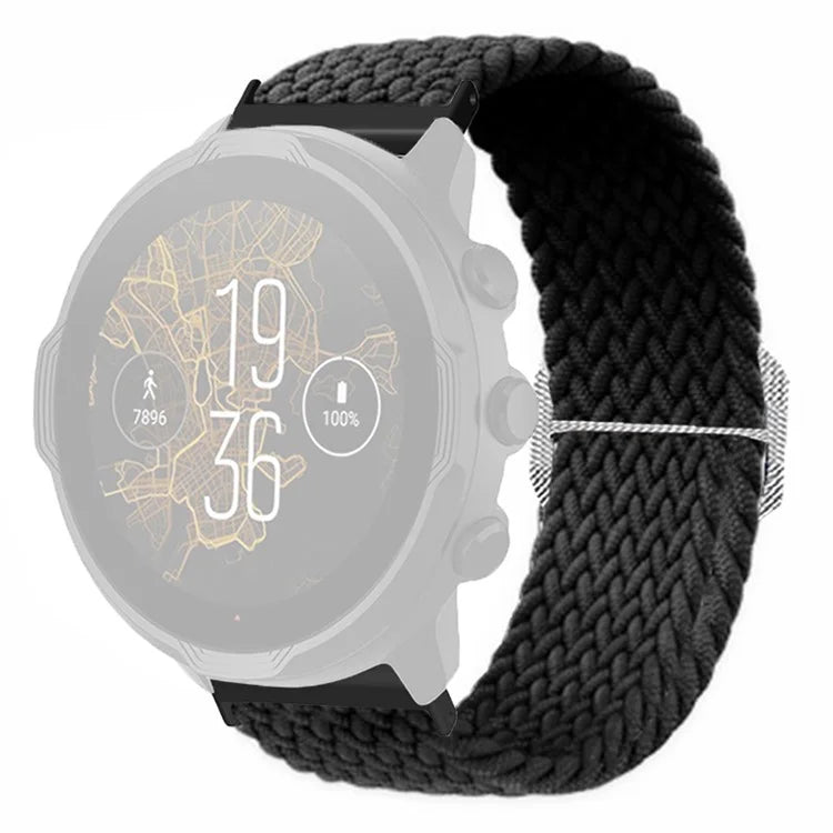 For Suunto Spartan Sport Wrist HR Baro / Suunto 7 Watch Strap 24mm Braided Nylon Band