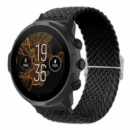 For Suunto Spartan Sport Wrist HR Baro / Suunto 7 Watch Strap 24mm Braided Nylon Band