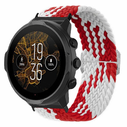 For Suunto Spartan Sport Wrist HR Baro / Suunto 7 Watch Strap 24mm Braided Nylon Band