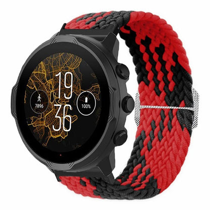 For Suunto Spartan Sport Wrist HR Baro / Suunto 7 Watch Strap 24mm Braided Nylon Band