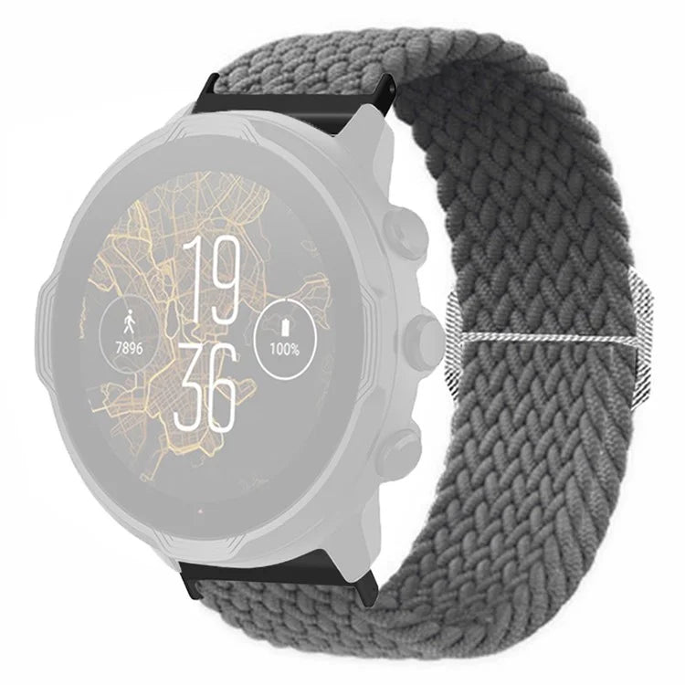 For Suunto Spartan Sport Wrist HR Baro / Suunto 7 Watch Strap 24mm Braided Nylon Band