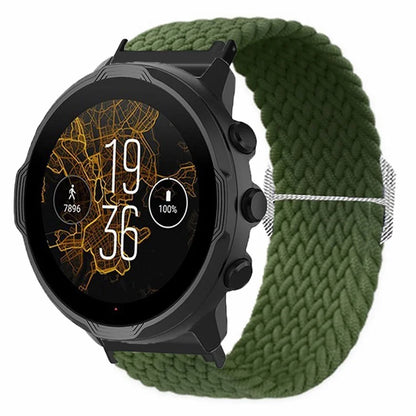 For Suunto Spartan Sport Wrist HR Baro / Suunto 7 Watch Strap 24mm Braided Nylon Band