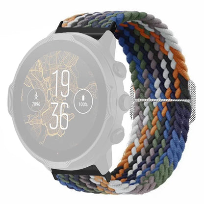 For Suunto Spartan Sport Wrist HR Baro / Suunto 7 Watch Strap 24mm Braided Nylon Band