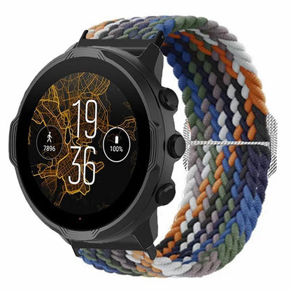 For Suunto Spartan Sport Wrist HR Baro / Suunto 7 Watch Strap 24mm Braided Nylon Band