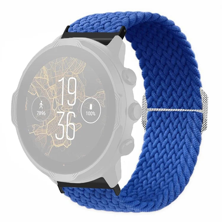 For Suunto Spartan Sport Wrist HR Baro / Suunto 7 Watch Strap 24mm Braided Nylon Band