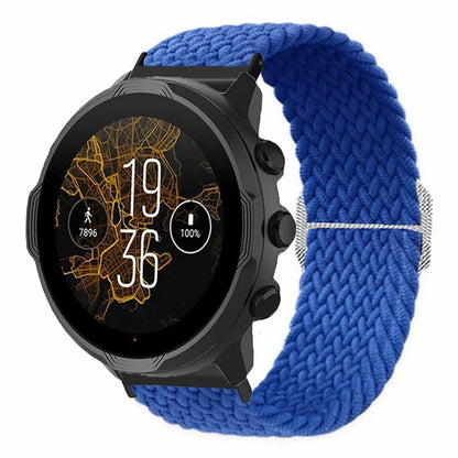 For Suunto Spartan Sport Wrist HR Baro / Suunto 7 Watch Strap 24mm Braided Nylon Band