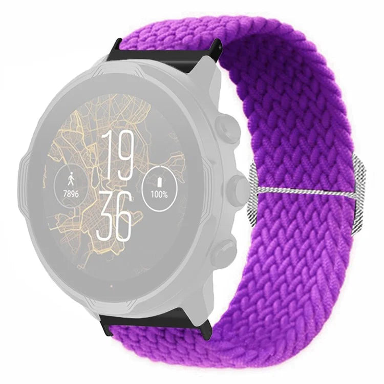 For Suunto Spartan Sport Wrist HR Baro / Suunto 7 Watch Strap 24mm Braided Nylon Band