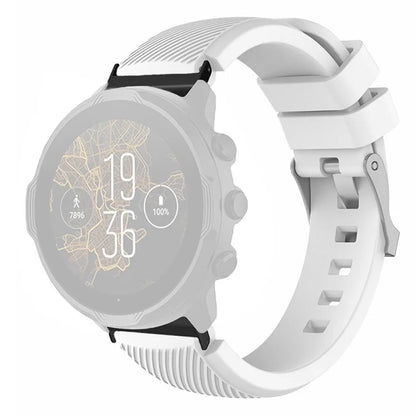 For Suunto Spartan Sport Wrist HR Baro / Suunto 7 Watch Strap 24mm Twill Texture Silicone Band