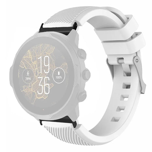 For Suunto Spartan Sport Wrist HR Baro / Suunto 7 Watch Strap 24mm Twill Texture Silicone Band
