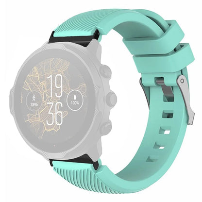 For Suunto Spartan Sport Wrist HR Baro / Suunto 7 Watch Strap 24mm Twill Texture Silicone Band