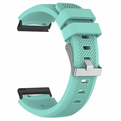 For Suunto Spartan Sport Wrist HR Baro / Suunto 7 Watch Strap 24mm Twill Texture Silicone Band