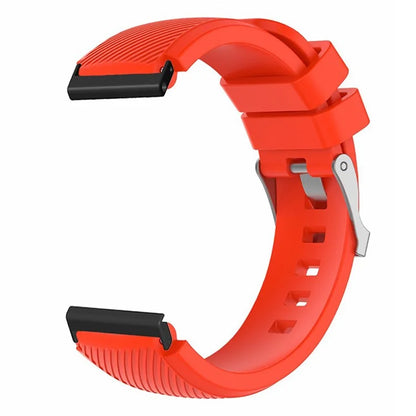 For Suunto Spartan Sport Wrist HR Baro / Suunto 7 Watch Strap 24mm Twill Texture Silicone Band