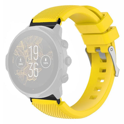 For Suunto Spartan Sport Wrist HR Baro / Suunto 7 Watch Strap 24mm Twill Texture Silicone Band