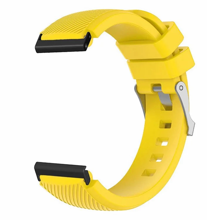 For Suunto Spartan Sport Wrist HR Baro / Suunto 7 Watch Strap 24mm Twill Texture Silicone Band